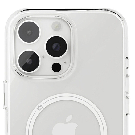 Чехол для iPhone 16 Pro Max силиконовый VLP Puro MagSafe прозрачный