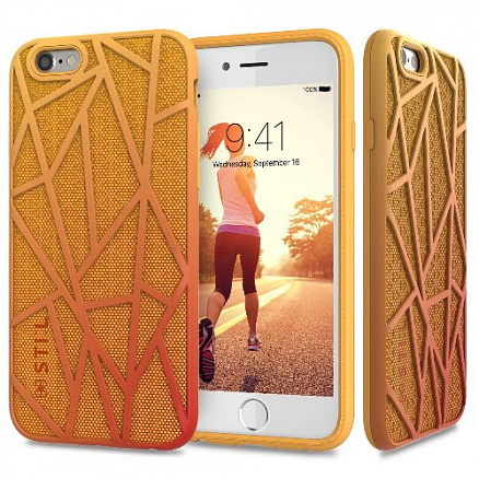 Чехол для iPhone 6, 6S гибридный STIL Mind Free Run оранжевый