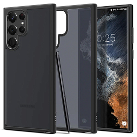 Чехол для Samsung Galaxy S22 Ultra 5G гибридный Spigen Ultra Hybrid черный