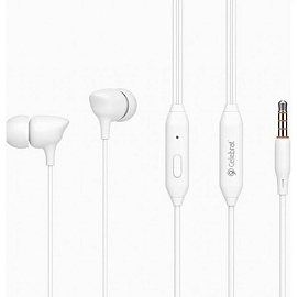 Наушники Celebrat G7 вакуумные с микрофоном белые