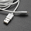 Кабель USB - Lightning для зарядки iPhone 1.5 м 2.4А MFi плетеный Ugreen US199 серебристый