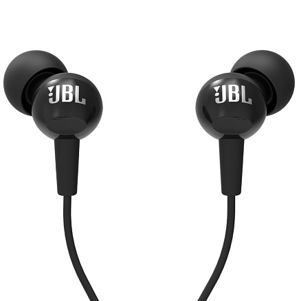 Наушники JBL C100SI вакуумные с микрофоном черные