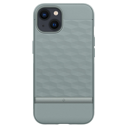 Чехол для iPhone 13 гибридный Spigen Caseology Parallax серо-зеленый