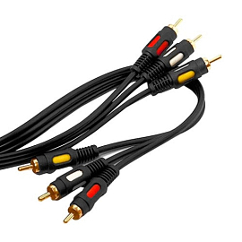 Кабель 3RCA - 3RCA (тюльпаны) 3 метра Арбаком