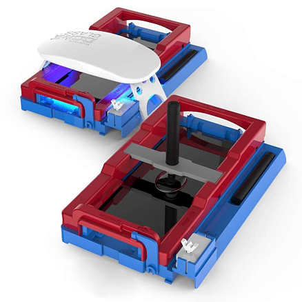 Защитное стекло для Samsung Galaxy S21 Ultra на весь экран противоударное WhiteStone Dome Glass c УФ-лампой прозрачное 2 шт.