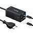 Зарядное устройство сетевое с двумя USB и двумя Type-C входами 3А 65W с кабелем Baseus GaN3 Pro (быстрая зарядка QC 4.0, 3.0, PD) черное