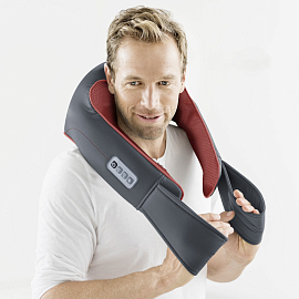 Массажер для шеи, плеч, живота и поясницы Шиацу с подогревом Beurer MG 151 серый