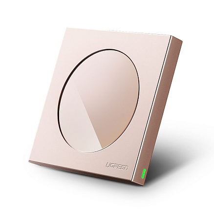 Беспроводная зарядка для телефона 18W с зеркалом Ugreen CD189 (быстрая зарядка) золотистая