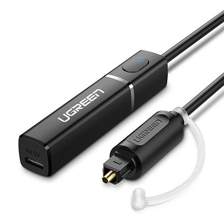 Bluetooth аудио адаптер (трансмиттер) Toslink aptX Ugreen CM150 v5.0 черный