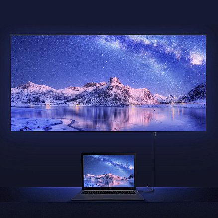 Кабель HDMI - HDMI (папа - папа) длина 2 м версия 2.0 4K 60Hz Baseus Cafule черный