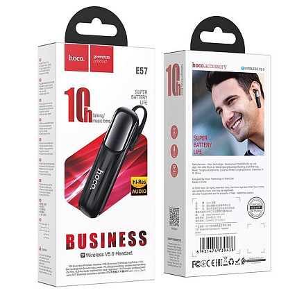 Bluetooth гарнитура Hoco E57 черная