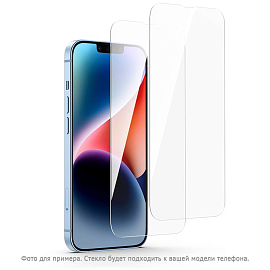 Защитное стекло для iPhone 14, 13, 13 Pro на весь экран противоударное Ugreen SP194 прозрачное 2 шт.