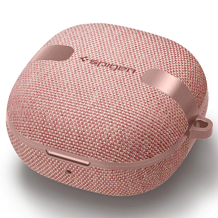 Чехол для наушников Samsung Galaxy Buds 2, Buds Live, Buds Pro для полной защиты Spigen Urban Fit розовый