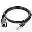 Кабель-удлинитель (патч-корд) RJ45 Cat.6 UTP длина 2 м Ugreen NW112 черный