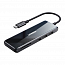 Хаб (разветвитель) Type-C - HDMI 4K 60Hz, 3 х USB 3.0, Type-C PD 100W с картридером SD и MicroSD Ugreen CM314 серый