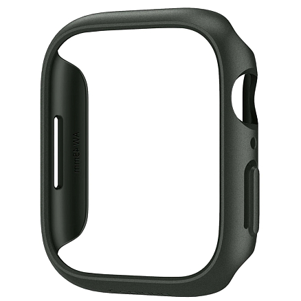 Чехол для Apple Watch 45 мм пластиковый тонкий Spigen Thin Fit хаки