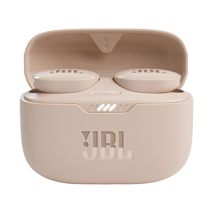 Наушники TWS беспроводные JBL Tune 130 вакуумные с микрофоном и активным шумоподавлением бежевые