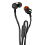 Наушники JBL Tune 210 вакуумные с микрофоном и плоским проводом черные