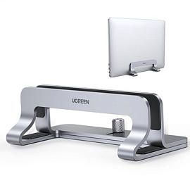 Подставка для ноутбука до 15,6 дюйма вертикальная металлическая Ugreen LP258 серебристая