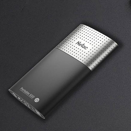 Внешний SSD накопитель Netac Z9 128GB Type-C USB 3.2 Gen2 черно-серебристый