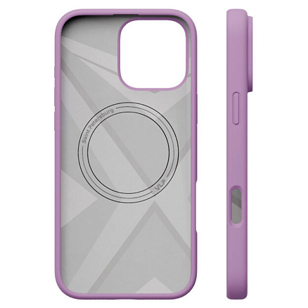 Чехол для iPhone 16 Pro силиконовый VLP Aster MagSafe сиреневый