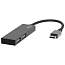Переходник Type-C - 2 х USB 2.0 Ritmix CR-4201 серый