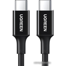 Кабель Ugreen US300 80371 USB Type-C - USB Type-C (1 м, черный)