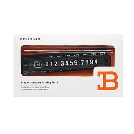 Автовизитка на присосках черная