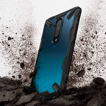 Чехол для OnePlus 7T Pro гибридный Ringke Fusion X черный