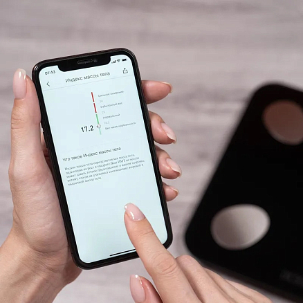 Умные весы Picooc Mini Lite (Bluetooth) размер 26x26 черные