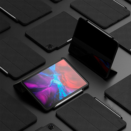 Чехол для iPad Pro 12.9 2018, 2020 книжка Ringke Smart Case черный