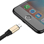 Кабель USB - MicroUSB, Lightning для зарядки 23 см 2А плоский Baseus Portable золотистый
