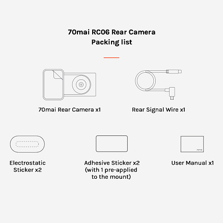 Видеорегистратор Xiaomi 70mai Dash Cam 4K A800S + камера заднего вида RC06 серый