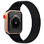 Ремешок-браслет для Apple Watch 42 и 44 мм силиконовый Nova Silicone черный