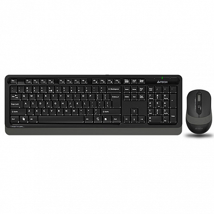 Набор клавиатура и мышь беспроводной A4Tech FSTyler FG1010 черно-серый