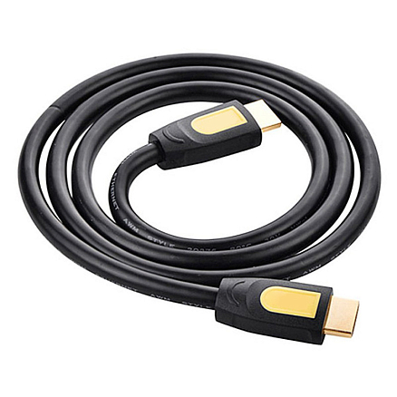 Кабель HDMI - HDMI (папа - папа) длина 1,5 м версия 1.4 3D Ugreen HD101 желто-черный