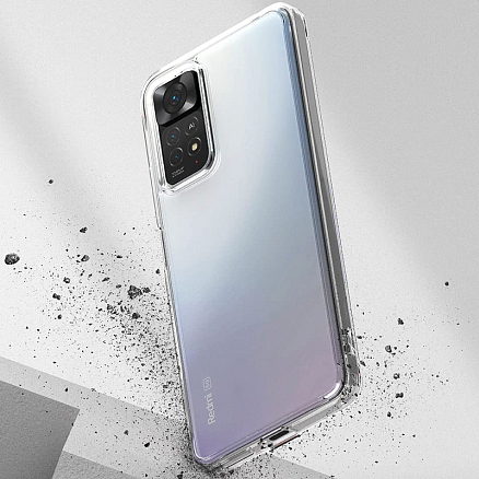 Чехол для Xiaomi Redmi Note 11 Pro, 11 Pro 5G гибридный Ringke Fusion прозрачный