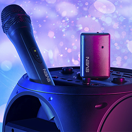 Микрофон беспроводной для караоке Sven MK-700 черный