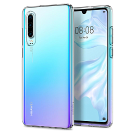 Чехол для Huawei P30 гелевый ультратонкий Spigen SGP Liquid Crystal прозрачный