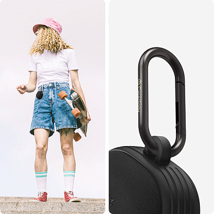 Чехол для наушников Samsung Galaxy Buds 2, Buds Live, Buds Pro гибридный Spigen Caseology Vault матовый черный