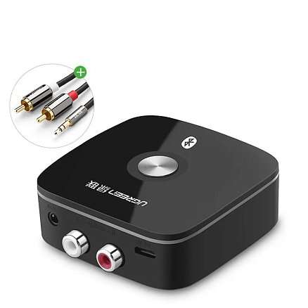 Bluetooth аудио адаптер (ресивер) 3,5 мм + 2RCA aptX Ugreen CM106 черный