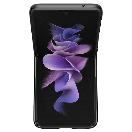 Чехол для Samsung Galaxy Z Flip 3 пластиковый ультратонкий Spigen Air Skin черный