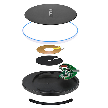 Беспроводное зарядное Rocket Disc 15W