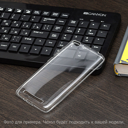 Чехол для Xiaomi Redmi 3 Pro, Redmi 3S ультратонкий гелевый 0,5мм Nova Crystal прозрачный