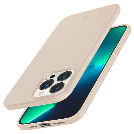 Чехол для iPhone 13 Pro Max пластиковый тонкий Spigen Thin Fit бежевый
