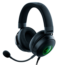 Наушники Razer Kraken V3 полноразмерные с микрофоном и подсветкой игровые черные