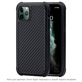 Чехол для iPhone 11 гибридный для экстремальной защиты Pitaka MagEZ Pro черно-серый