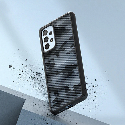 Чехол для Samsung Galaxy A53 гибридный Ringke Fusion камуфляжный черный