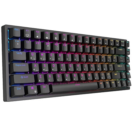 Клавиатура беспроводная Bluetooth Royal Kludge RK84 RK Red механическая с подсветкой игровая черная