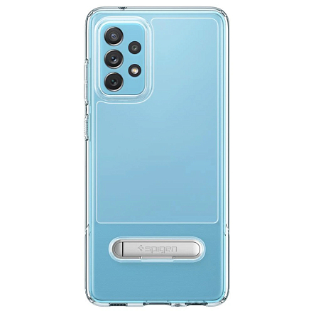 Чехол для Samsung Galaxy A72 гибридный с подставкой Spigen Slim Armor Essential S прозрачный